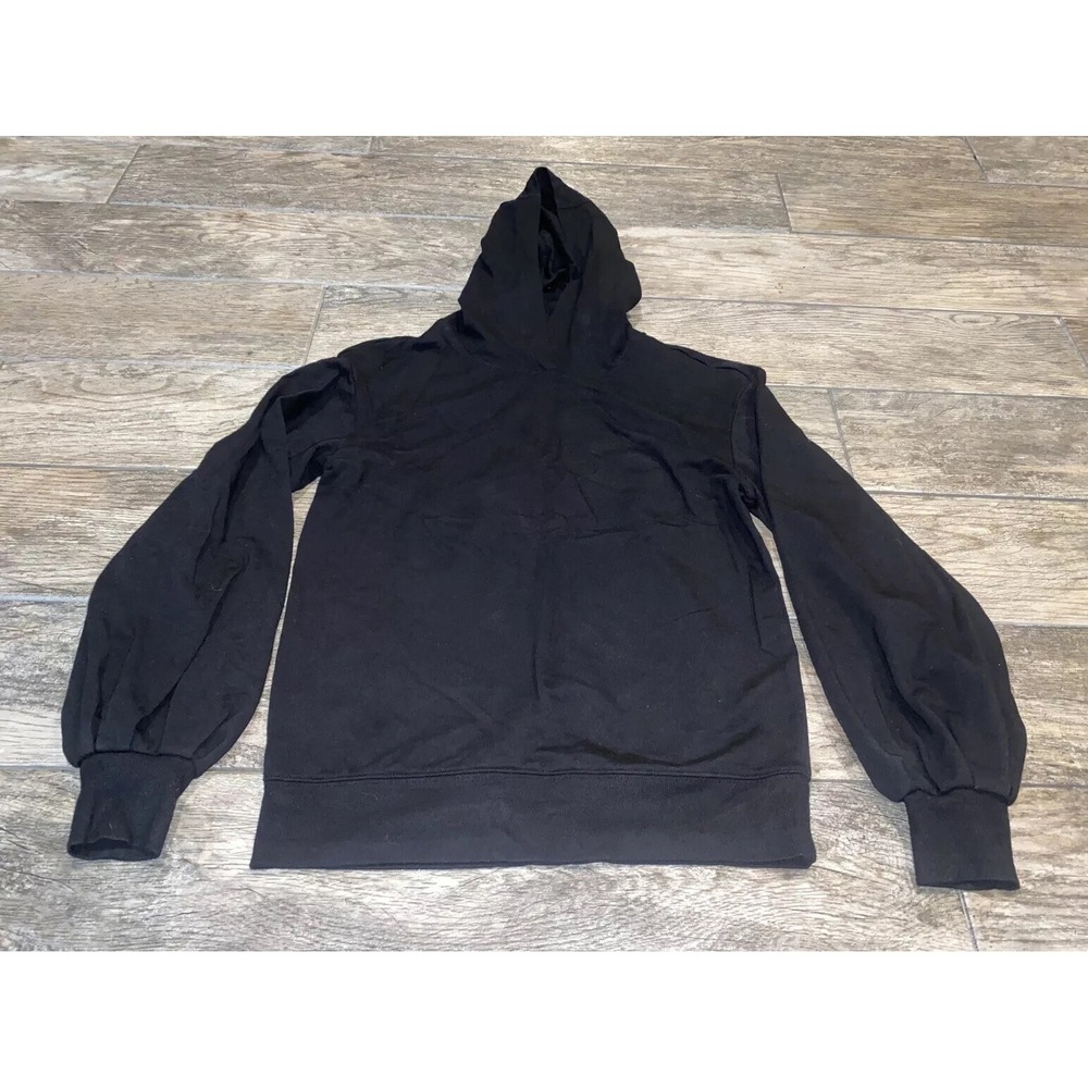 Daily ritual Womens Black Long Sleeve Hooded Shirt‎ Size XS Xsmall